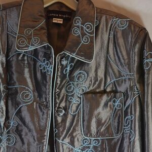 Bianca Nygard  Embroidered Jacket SZ 14